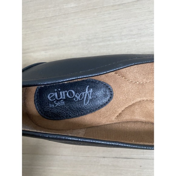 Eurosoft‎ Darcie Slip On Casual Wedge Black Loafer Shoes Women's Size 8 - Picture 7 of 9